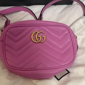 Gucci Purple Quilted Crossbody Bag